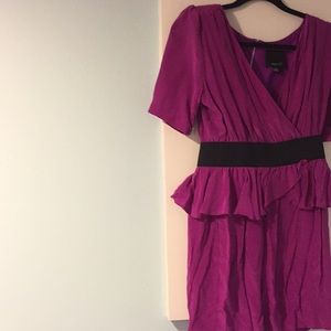 NWOT Purple 100% silk dress